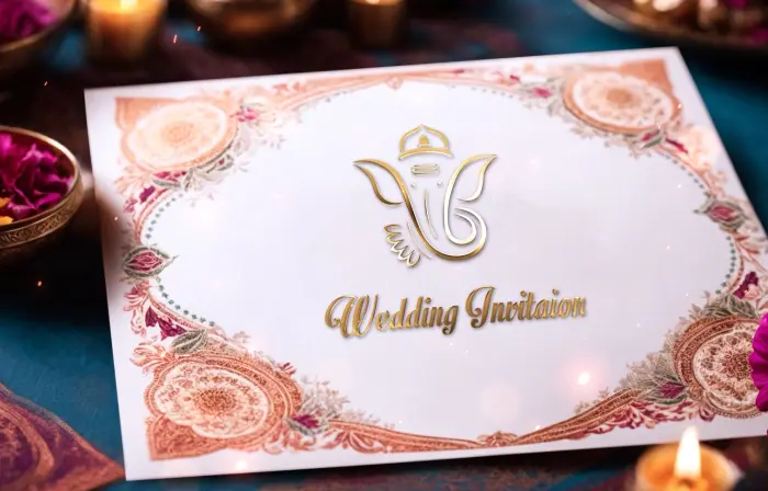 Hindu Wedding Invitation 3D Animation Slideshow